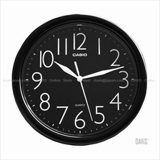 CASIO IQ-01S-1 analogue round wall clock black