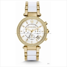 MICHAEL KORS MK6119 Parker Chronograph Glitz Bracelet White Gold