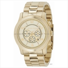 MICHAEL KORS MK8077 Runway Oversized Chronograph SS Bracelet Gold