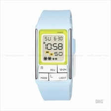 CASIO LDF-51-2A Poptone square block puzzles resin strap watch blue
