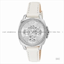 COACH 14502123 Women's Boyfriend Multifunction Glitz Leather White