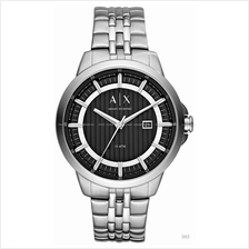 A|X ARMANI EXCHANGE AX2260 Men's Date SS Bracelet Black