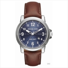 MICHAEL KORS MK8501 Paxton Men's Date Leather Strap Blue Brown