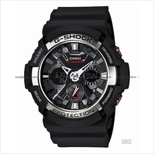 CASIO GA-200-1A G-SHOCK Ana-Digi mechanical metal resin strap black
