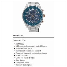 SEIKO . SNDH01P1 . CRITERIA . M . Chronograph . SSB . Quartz . Blue