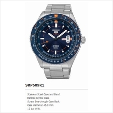 SEIKO . SRP609K1 . SEIKO 5 . M . Day-Date . SSB . Automatic . Blue