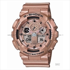CASIO GA-100GD-9A G-SHOCK ana-digi resin strap rose gold SC