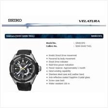 SEIKO . SRH015P2 . VELATURA . M . Direct Drive . LSB . Kinetic . Black