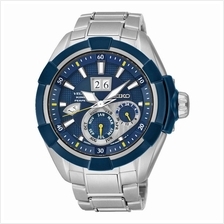 SEIKO . SNP117P1 . VELATURA . M . Perpetual Cal . SSB . Kinetic . Blue