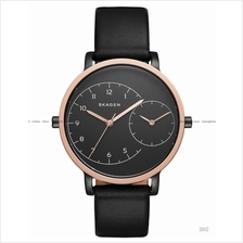 SKAGEN SKW2475 Women's Hagen Dual Time Leather Strap Black