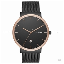 SKAGEN SKW6296 Men's Ancher Date Mesh SS Bracelet Black
