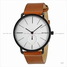 SKAGEN SKW6216 Men's Hagen Small-Second Leather Strap White Brown