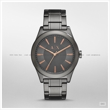 A|X ARMANI EXCHANGE AX2330 Men's Classic 3-hand SS Bracelet Gunmetal