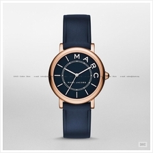 MARC BY MARC JACOBS MJ1539 Classic Small 3-hand Leather Strap Navy