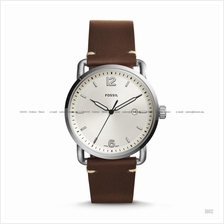 FOSSIL FS5275 Men's The Commuter Date Leather Strap Cream Brown