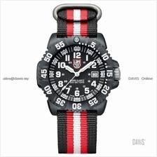 LUMINOX 3051.NT Navy SEALs Colormark black red white nato strap
