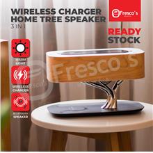 Wireless Charger Home Tree Speaker 3 in 1