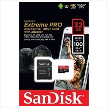 SANDISK EXTREME PRO 32GB TF CL10 100MB/S MEMORY CARD (SDSQXCG-032G-GN6..