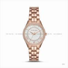 MICHAEL KORS MK3716 Lauryn 3-hand Glitz SS Bracelet Rose Gold