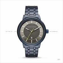 A|X ARMANI EXCHANGE AX1458 Men's Classic 3-hand Date SS Bracelet Blue