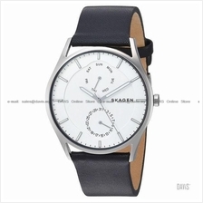SKAGEN SKW6382 Men's Holst Day-Date Interchange Leather White Black