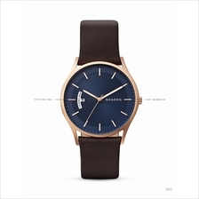 SKAGEN SKW6395 Men's Holst Day-Date Interchange Leather Strap Brown