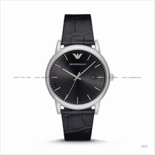 EMPORIO ARMANI AR2500 Men's 3-hand Date Leather Strap Black