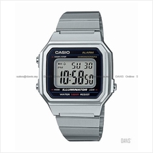 CASIO B650WD-1A STANDARD digital chrono alarm retro SS bracelet silver