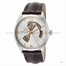HAMILTON H32705551 Men's Jazzmaster Open Heart Auto leather brown