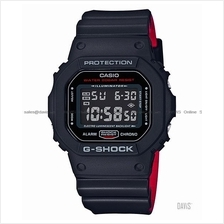 CASIO DW-5600HR-1 G-SHOCK digital Black & Red Series bi-color resin SC