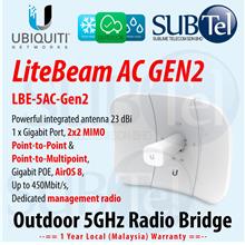 LBE-5AC-Gen2 Ubiquiti LiteBeam AC 5 GHz Licensefree Radio Bridge UBNT