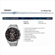 SEIKO . SNDF51P1 . CRITERIA . M . Chronograph . SSB . Quartz . Black
