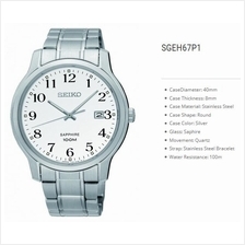 SEIKO . SGEH67P1 . M . Date . Sapphire . SSB . Quartz . White