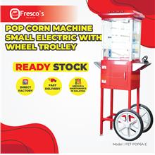 Pop Corn Machine Small Electric With Wheel Trolley