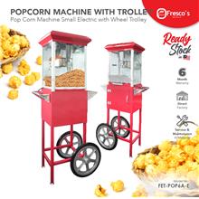 PopCorn Machine Small Electric With Wheel Trolley