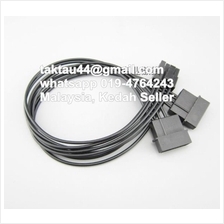 2 x IDE 4Pin 4p Molex to PCIE PCI-E 8Pin 8p (6+2) power cable