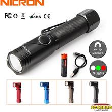 NICRON Mini Rechargeable Twist Flashlight B74