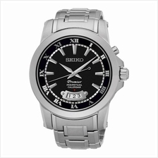 SEIKO . SNQ147P1 . PREMIER . M . Perpetual . SSB . Quartz . Black