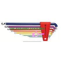 PB 2212L Series (MM) Long Rainbow Colour Ball Hex Key with 100°angle