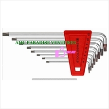 PB 2411 Series (MM) Long Chrome Torx Key with short key part-100°angle