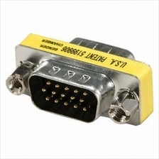 DB15 15 Pin Male VGA Monitor Mini Gender Changer Adapter 10Pcs Per Pac