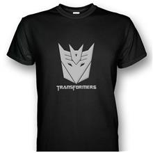 Transformers Decepticon Emblem T-shirt Silver