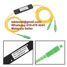 SC/APC 1x2 Fiber Optic PLC Cable Singlemode Fiber FBT Splitter