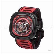 SEVENFRIDAY P3B/06 Automatic Racing Team Red NFC Leather Silicone
