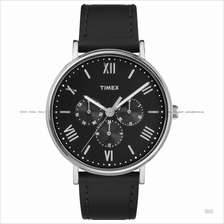 TIMEX TW2R29000 (M) Southview multifunction leather strap black