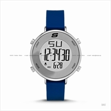 SKECHERS Watch SR6067 Women's Digital Display Silicone Strap Blue
