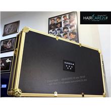 Barber & Co. Gold Metal 5 Star Barber Tools Case Bag