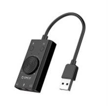 ORICO AUDIO USB SOUND CARD WITH VOLUME ADJUSTMENT (SC2-BK)