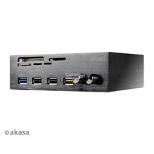 AKASA USB3.0  & CARD READER 5.25' CASING FRONT PANEL (AK-HC-08BK)