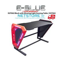 E-BLUE EGT002 Black with Glowing Light Gaming Desk Table (1.25m)